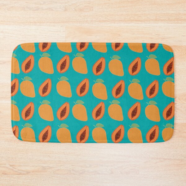 Item preview, Papaya Mango Pattern Blue  designed and sold by TheAfer.