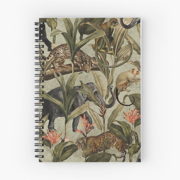 Aperçu de l'œuvre Motif de jardin botanique de jungle tropicale vintage Nightgarden créée et vendue par UtArt.