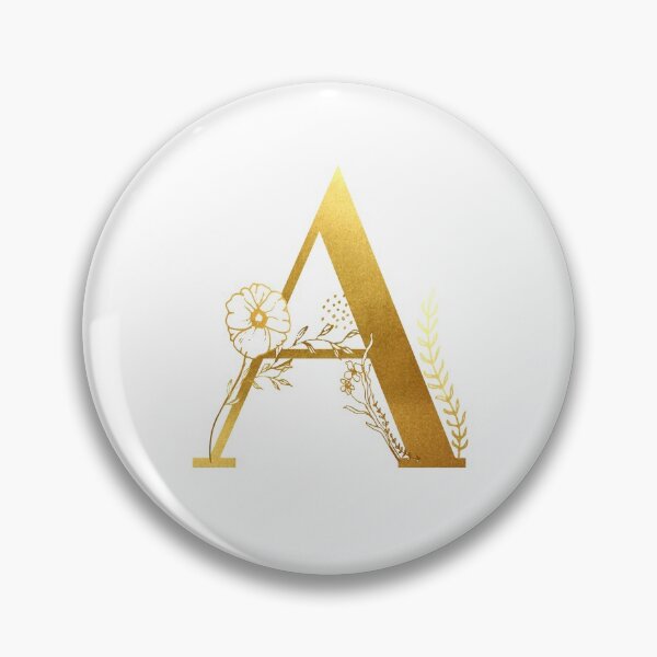 Item preview, A Gold Monogram floral Initial  designed and sold by Parydish.