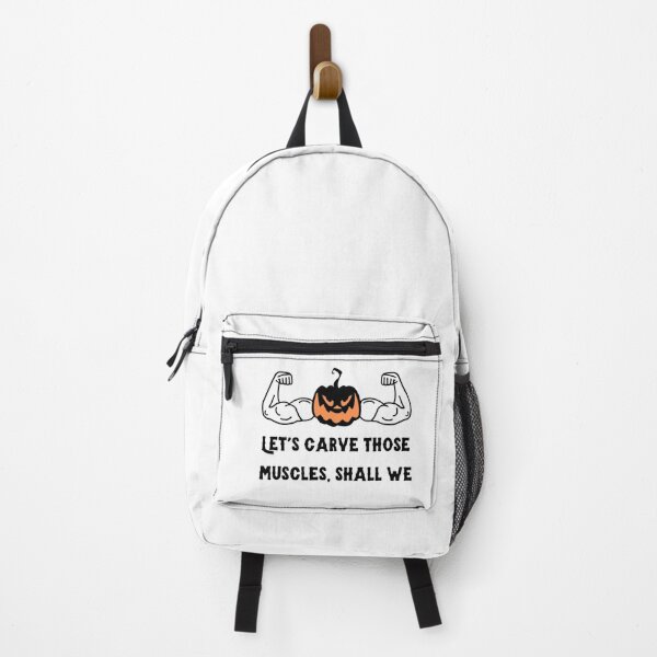 Item preview, Lets carve those muscles Halloween workout design designed and sold by OlgaZhu.