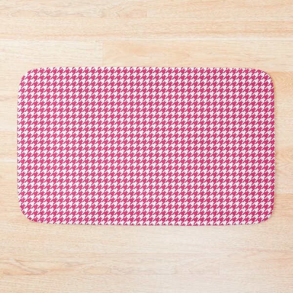 Item preview, Hounds Tooth Check Pink and White Houndstooth Pattern  designed and sold by SqueakyRicardo.