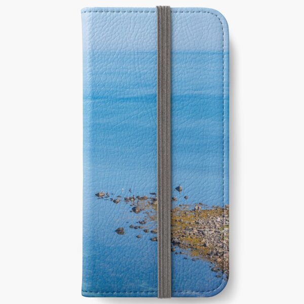 Coastlines frame the blue sea iPhone Wallet