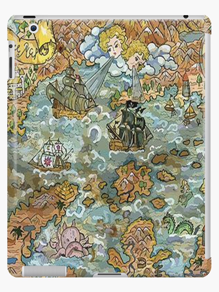 Old World Map Antique Maps Ancient Atlas Vintage Pirate Caribbean Treasure Maps Gifts Ipad Case Skin By Topteeshop Redbubble