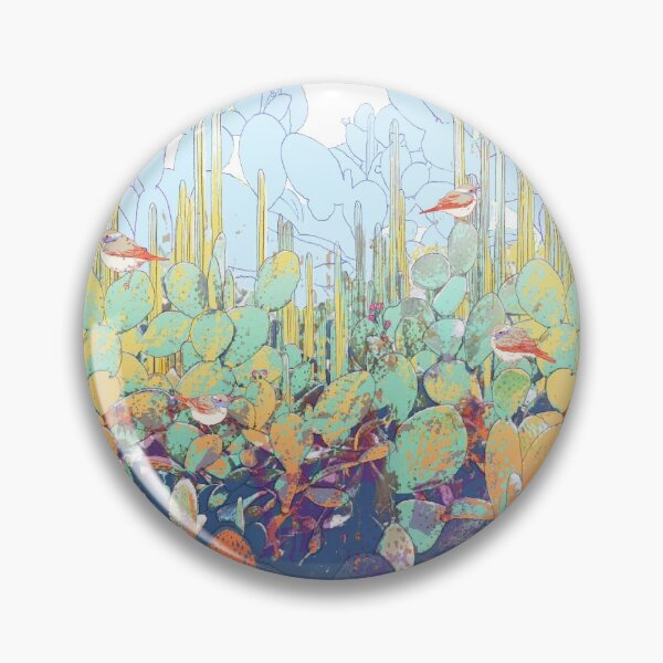 Item preview, cactus bird forest designed and sold by 68Peach.