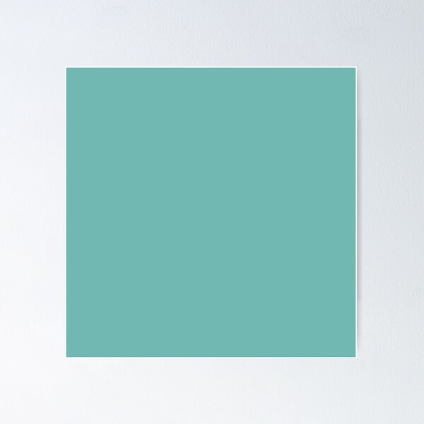 Item preview, Minimal Art, Bright Teal, Block Art, Colour Prints designed and sold by meggydesigns.