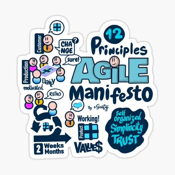 Agile Manifesto principles Sticker
