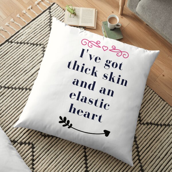 Thick skin elastic heart Floor Pillow