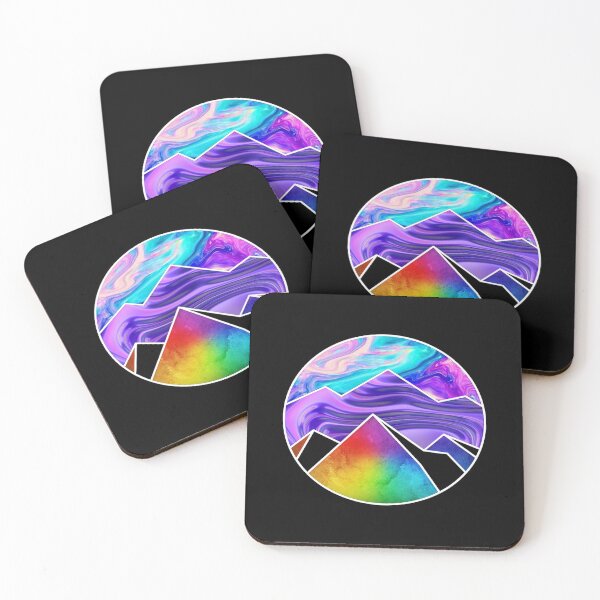 Item preview, Glitched Sky and Rainbow Mountains Aesthetic designed and sold by Michael Schmidt.