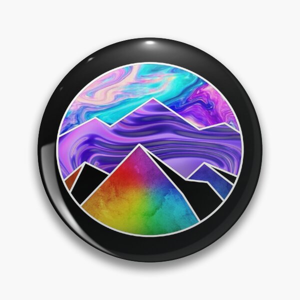 Item preview, Glitched Sky and Rainbow Mountains Aesthetic designed and sold by Michael Schmidt.