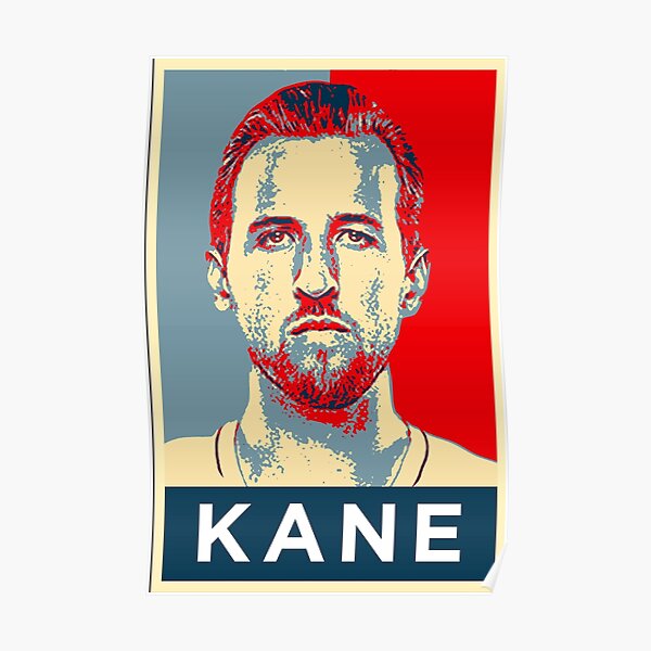 Harry Kane Portrait Artwork Poster