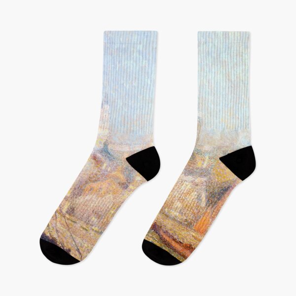 Item preview, Henri le Sidaner - St. Paul s from the River- Morning Sun in Winter designed and sold by DejaVuStudio.