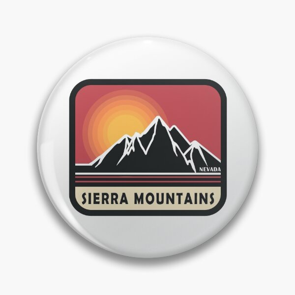 Item preview, Insignia de las montañas Sierra Nevada designed and sold by KDesign13.