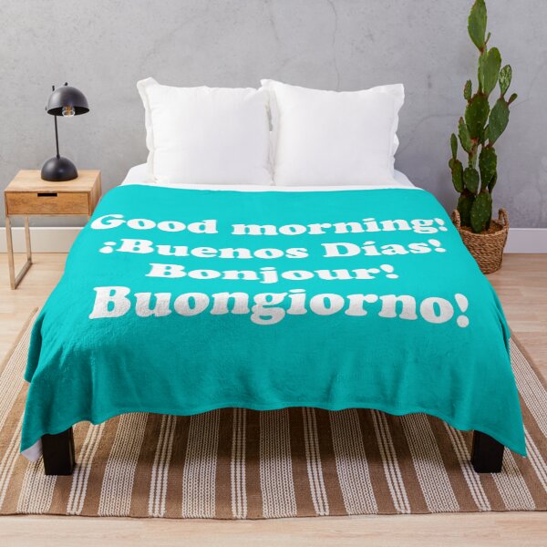Item preview, Good morning. ¡Buenos días! Bonjour! Buongiorno! designed and sold by ThingsByJoy.