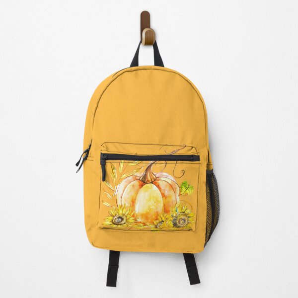 Item preview, Autumn Watercolor Pumpkin with Sunflowers designed and sold by GypsyMagic.