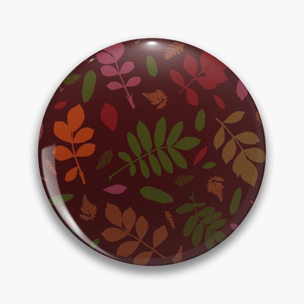 Item preview, Multicolor autumn leaves 9. Wild herbs seamless pattern on maroon brown. Autumn leaf fall. Wild life designed and sold by Yulia Chepurova.