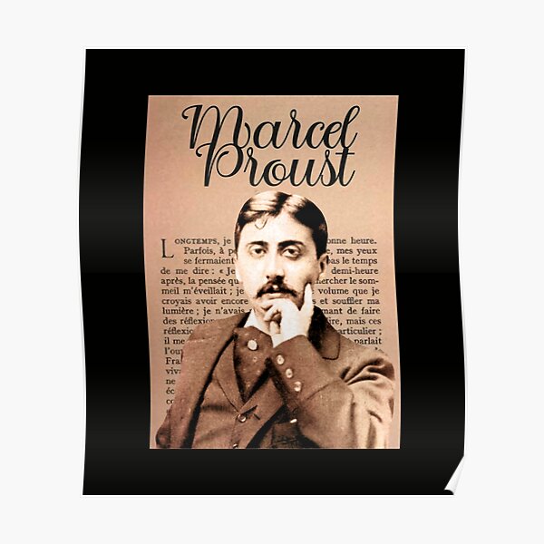 Marcel Proust, writer / novelist Poster