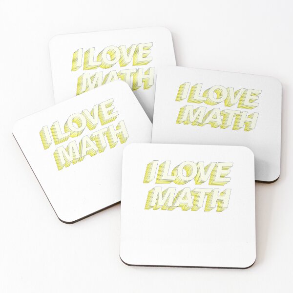 Item preview, I Love Math Teacher School College Motivate Yellow designed and sold by sharedipmemes.
