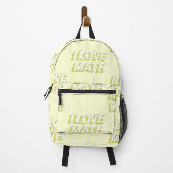 Item preview, I Love Math Teacher School College Motivate Yellow designed and sold by sharedipmemes.
