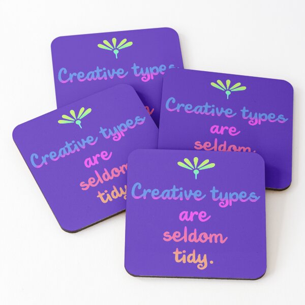 Item preview, Creative Types Are Seldom Tidy in Rainbow #2 designed and sold by Whoopsidoodle.