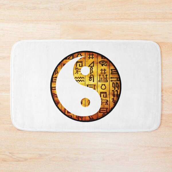Item preview, Yin And Yang With Egyptian Hieroglyphics   designed and sold by Mark Jesus-Allen.