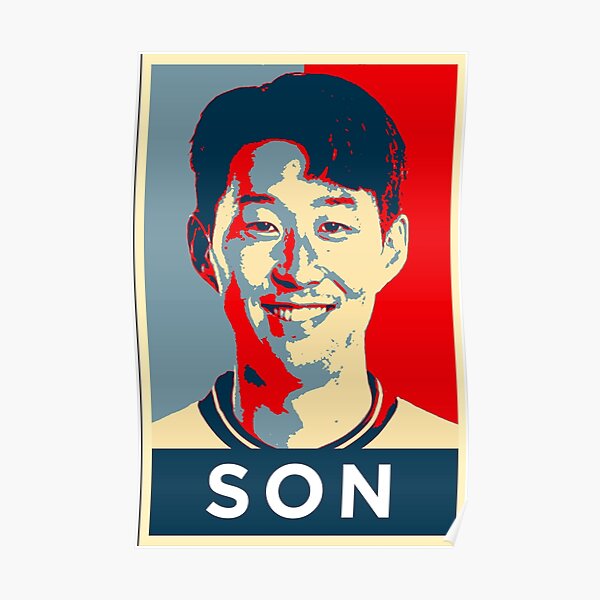Son Heung-Min Portrait Artwork Poster