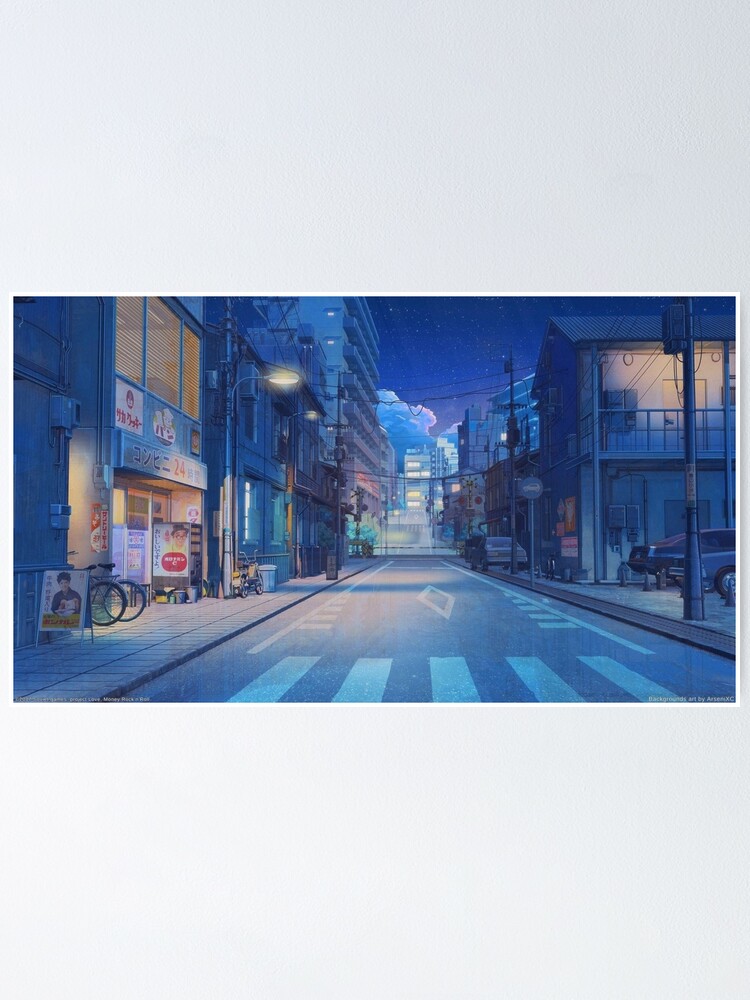 Night Anime Poster For Sale By Ilikeart9 Redbubble