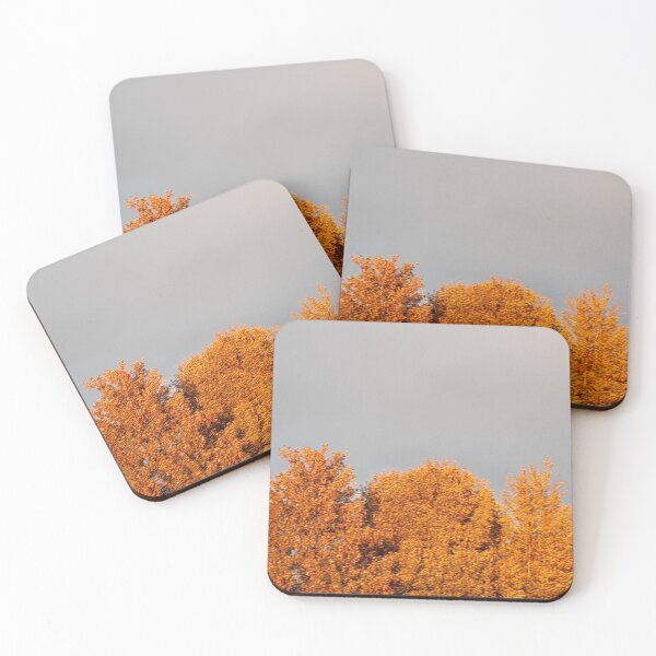 Item preview, Golden burnt orange trees under a stormy sky designed and sold by Emma  Amies.