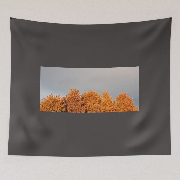 Item preview, Golden burnt orange trees under a stormy sky designed and sold by Emma  Amies.