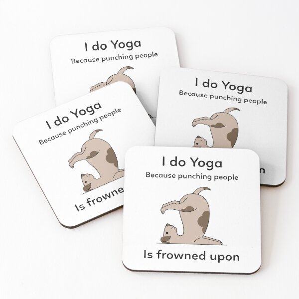 Item preview, I do yoga with my dog designed and sold by Tfk-designs.