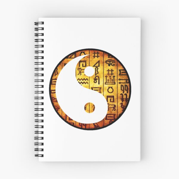 Item preview, Yin And Yang With Egyptian Hieroglyphics   designed and sold by Mark Jesus-Allen.