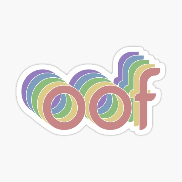 Oof Stickers Redbubble - crackhead roblox game free robux hack 2018 real