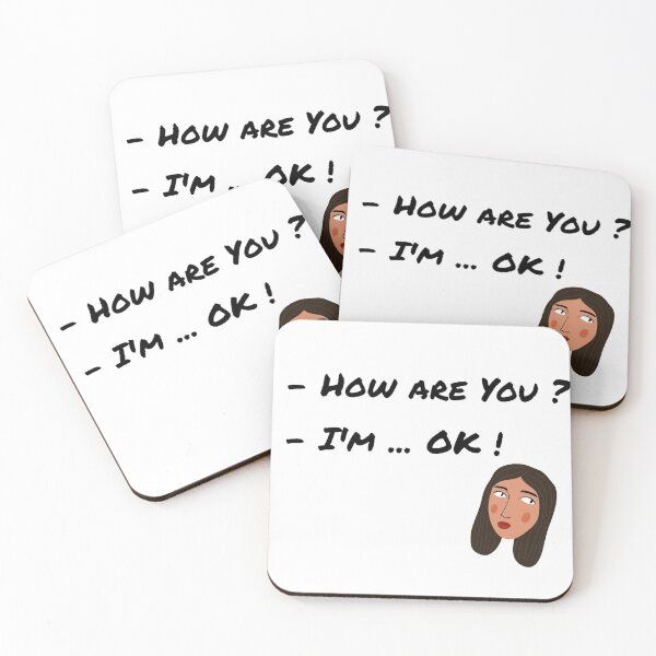 Item preview, White lie party idea how are you i'm ok designed and sold by sisterinblavk.