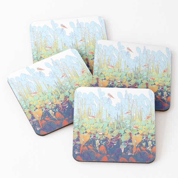 Item preview, bosque de aves cactus designed and sold by 68Peach.