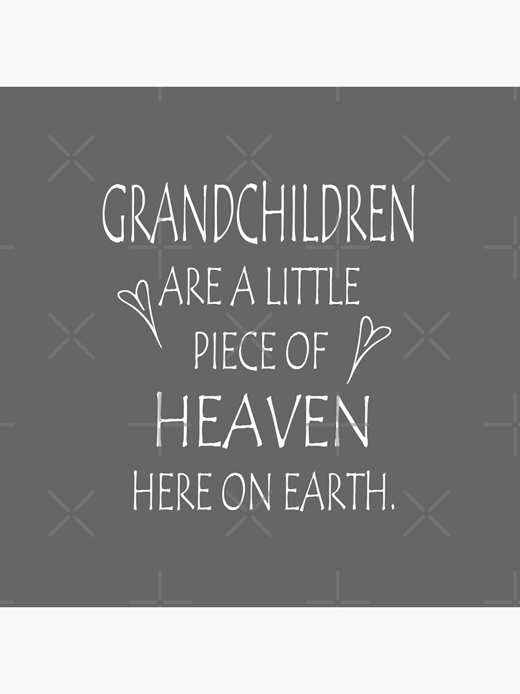Grandchildren pillow - grandma pillow - grandchildren a piece of heave - grandchildren and heaven by katceeshoppe