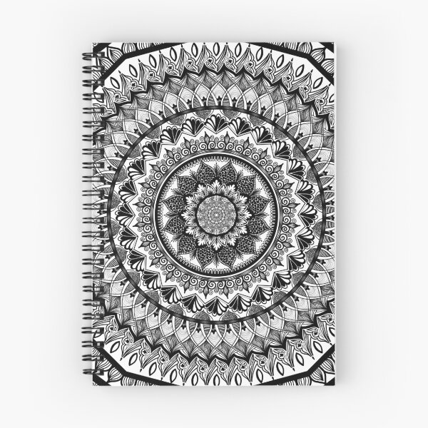 Item preview, black and white mandala design - ornate designed and sold by ArtfullyReka.