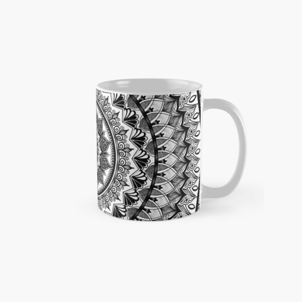 Item preview, black and white mandala design - ornate designed and sold by ArtfullyReka.