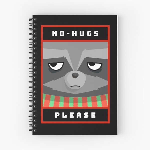 Item preview, No Hugs Please | Xmas 2020 | Mad Racoon Illustration designed and sold by MAS-S.