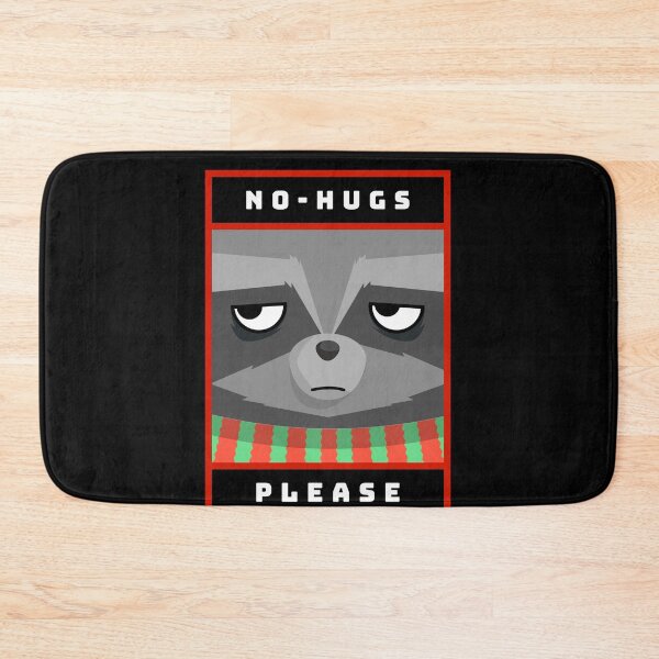 Item preview, No Hugs Please | Xmas 2020 | Mad Racoon Illustration designed and sold by MAS-S.