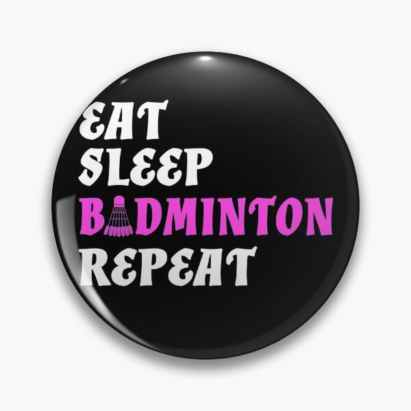 Item preview, EAT SLEEP BADMINTON REPEAT designed and sold by ButterflyX.