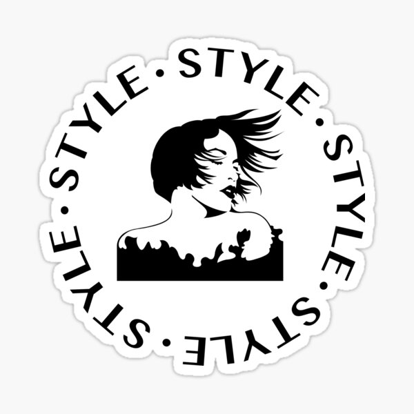 Style fashion design portrait Sticker