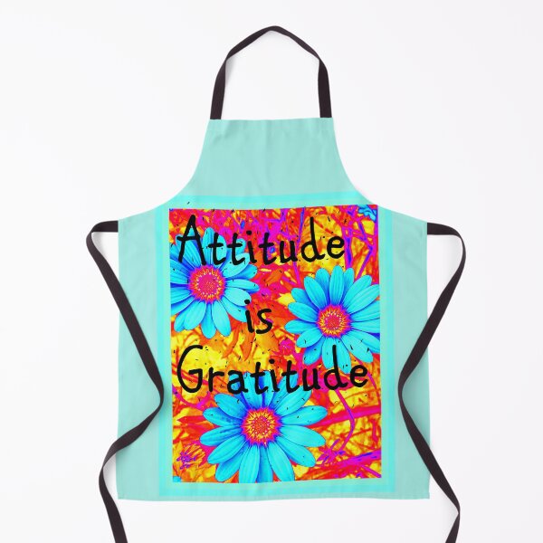 Item preview, ATTITUDE IS GRATITUDE BRIGHT AND CHEERY INSPIRATIONAL FLORAL designed and sold by Opalbluerose.