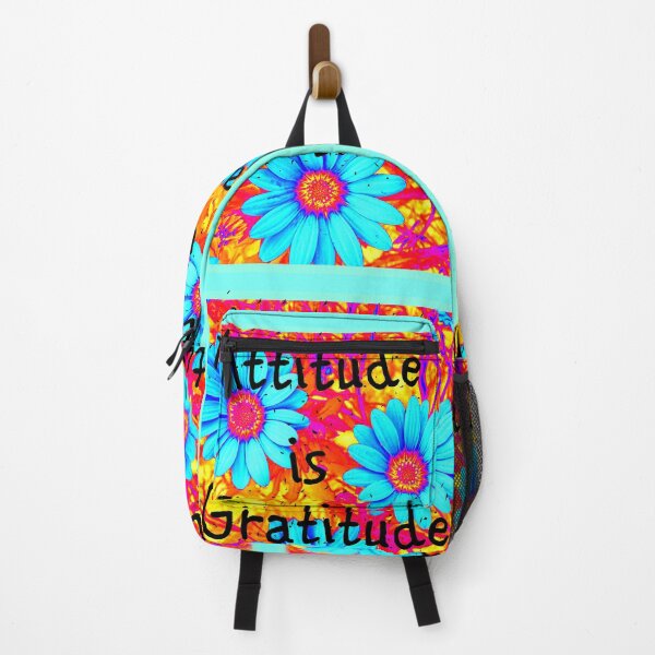 Item preview, ATTITUDE IS GRATITUDE BRIGHT AND CHEERY INSPIRATIONAL FLORAL designed and sold by Opalbluerose.