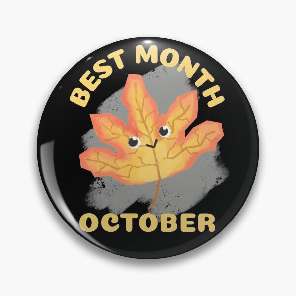 Item preview, Best Month: October | Cute Kawaii Fall Leaf Illustration designed and sold by MAS-S.