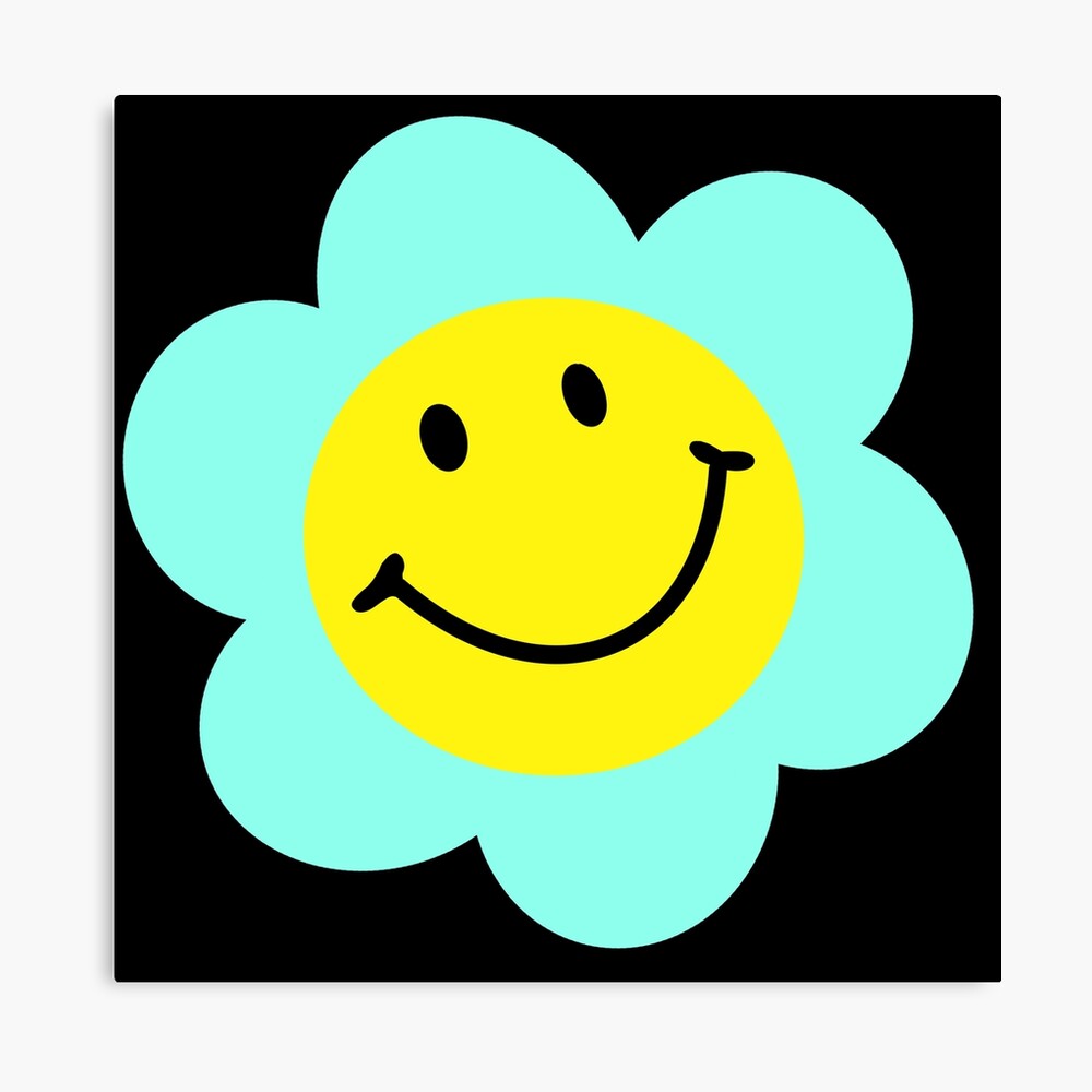 Smiley Face Indie Flower Photographic Print For Sale By Sistermoiyaa Redbubble