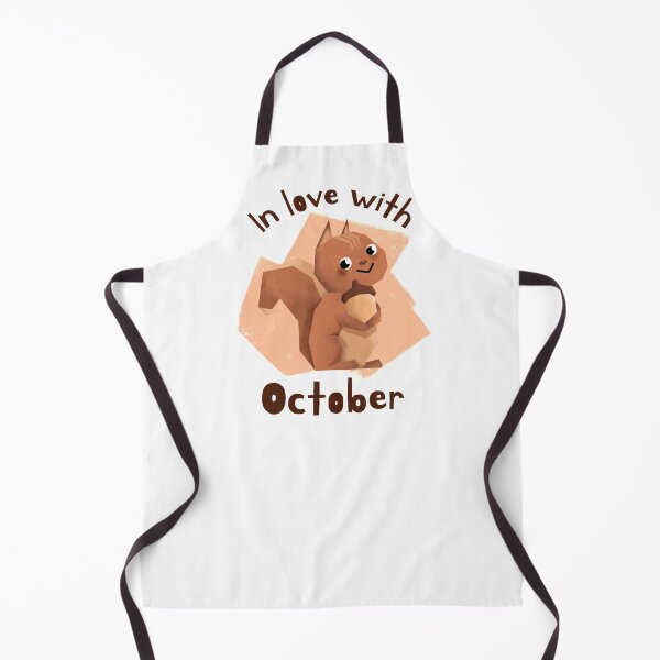 Item preview, In Love with October | Cute Kawaii Squirrel Illustration designed and sold by MAS-S.