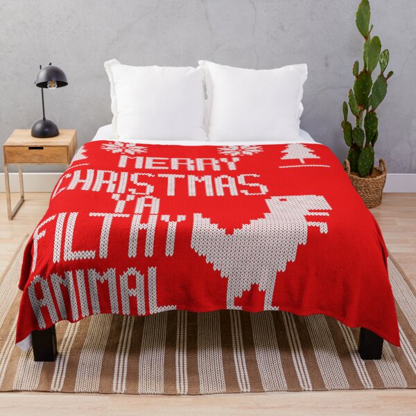 Item preview, Merry Christmas Ya Filthy animal knitting style designed and sold by quotesvibe.