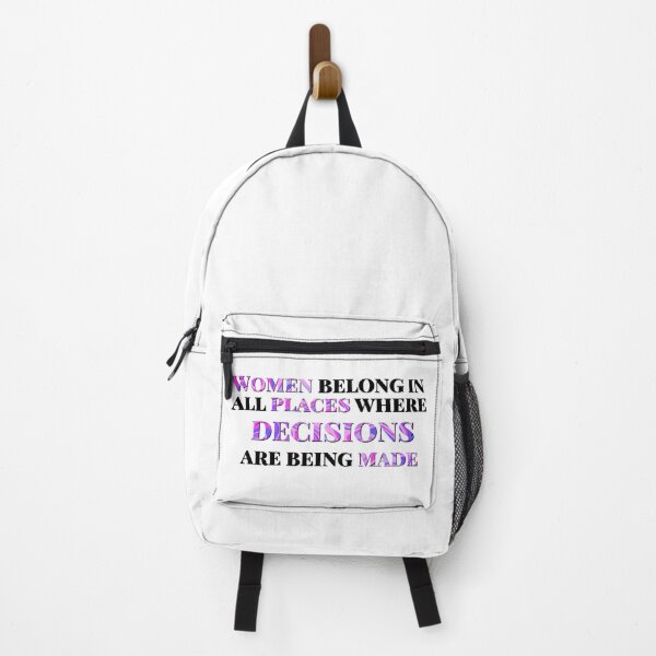 Item preview, Women belong in all places where decisions are being made - White designed and sold by silviasusinart.