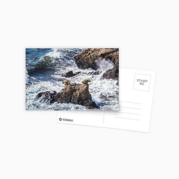 The Camel Cliffs during storm and high waves Postcard