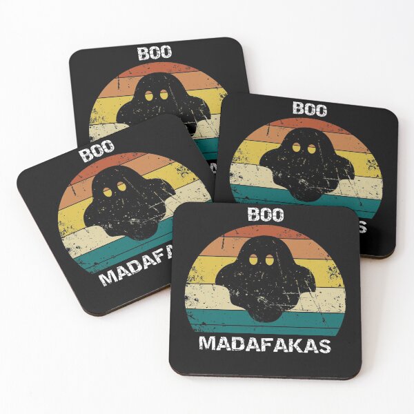 Item preview, BOO Madafakas Retro Funny Halloween Ghost Sunset designed and sold by OlgaZhu.