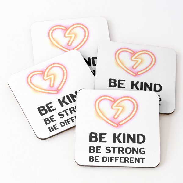 Item preview, Be kind, be strong, be different - motivational quote designed and sold by ArtfulTat.